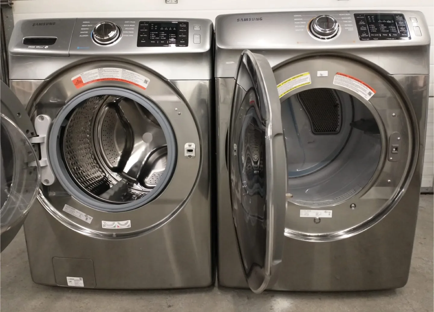Samsung Set – Washer Wf45m5500ap/ac And Dryer Dve45m5500p/ac thumbnail