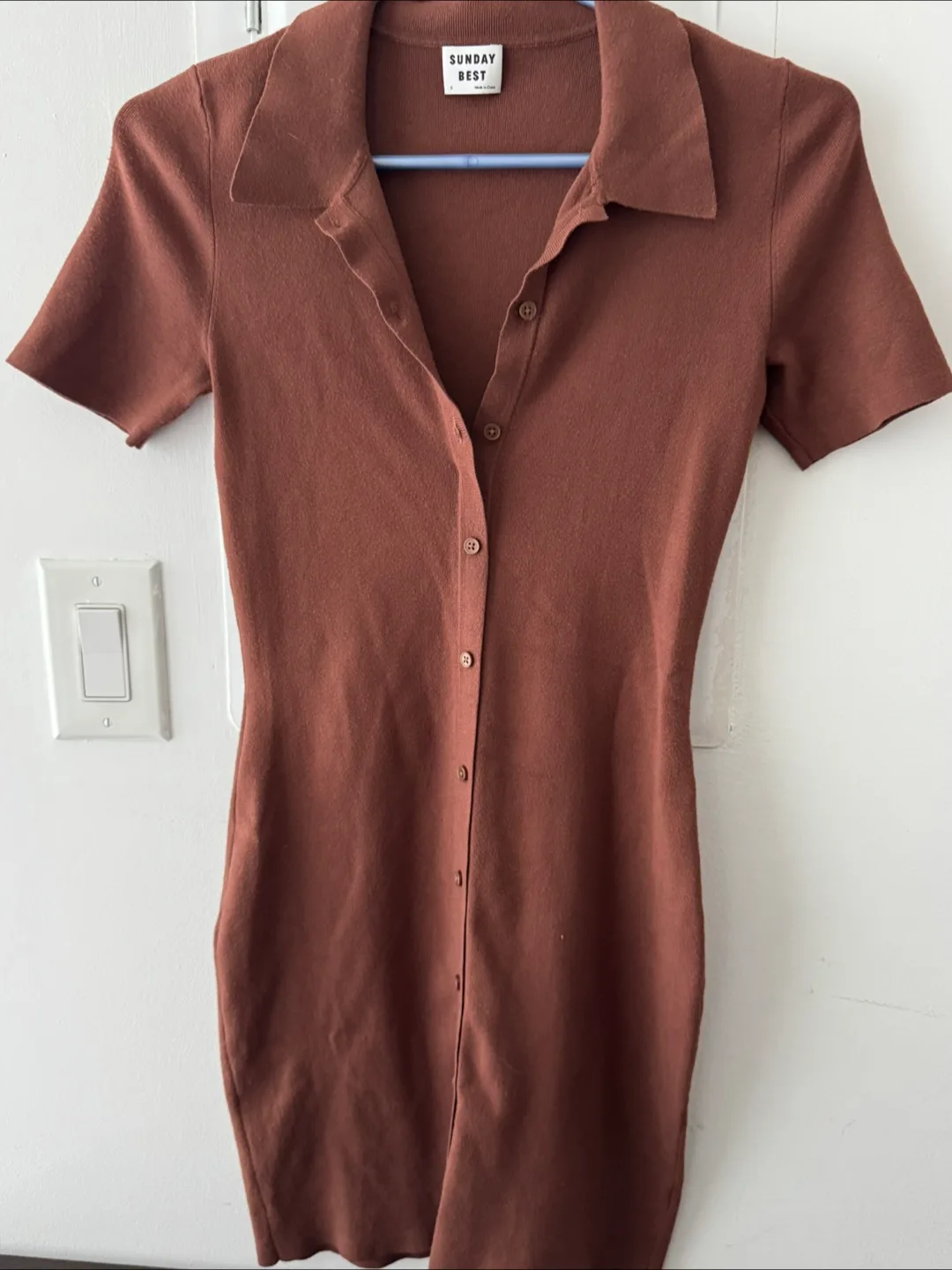 Sunday Best Brown Mini Dress thumbnail