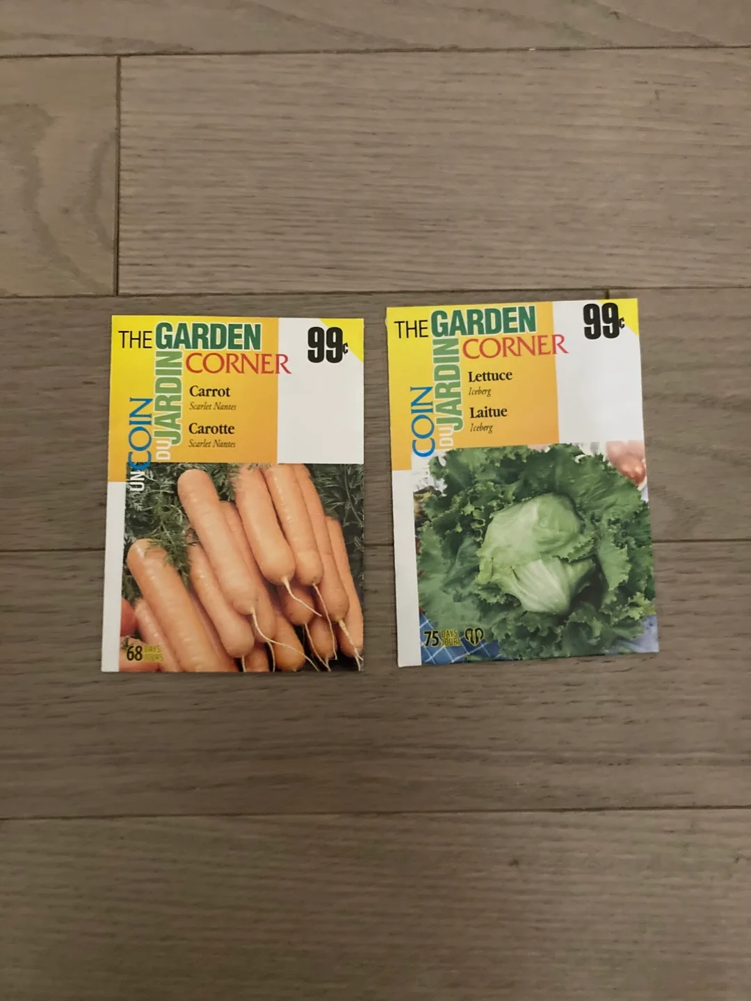 🇨🇦🍁Carrot & Lettuce Seed Packets thumbnail