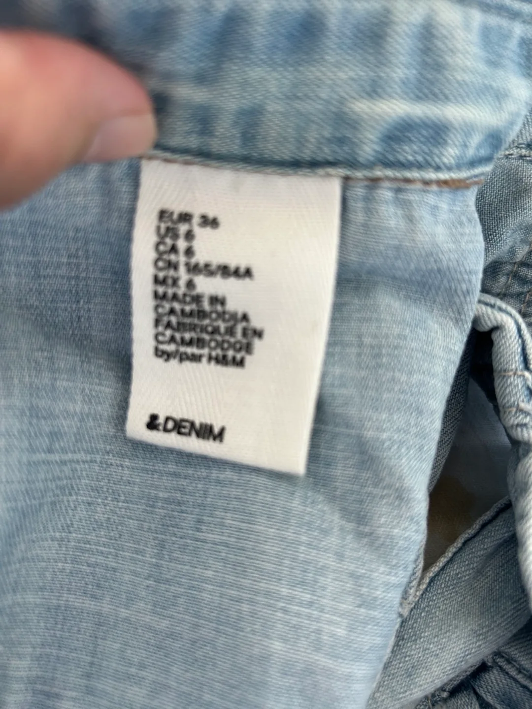 H&M Denim  Sleeveless Dress - Size 6 image indicator(4)