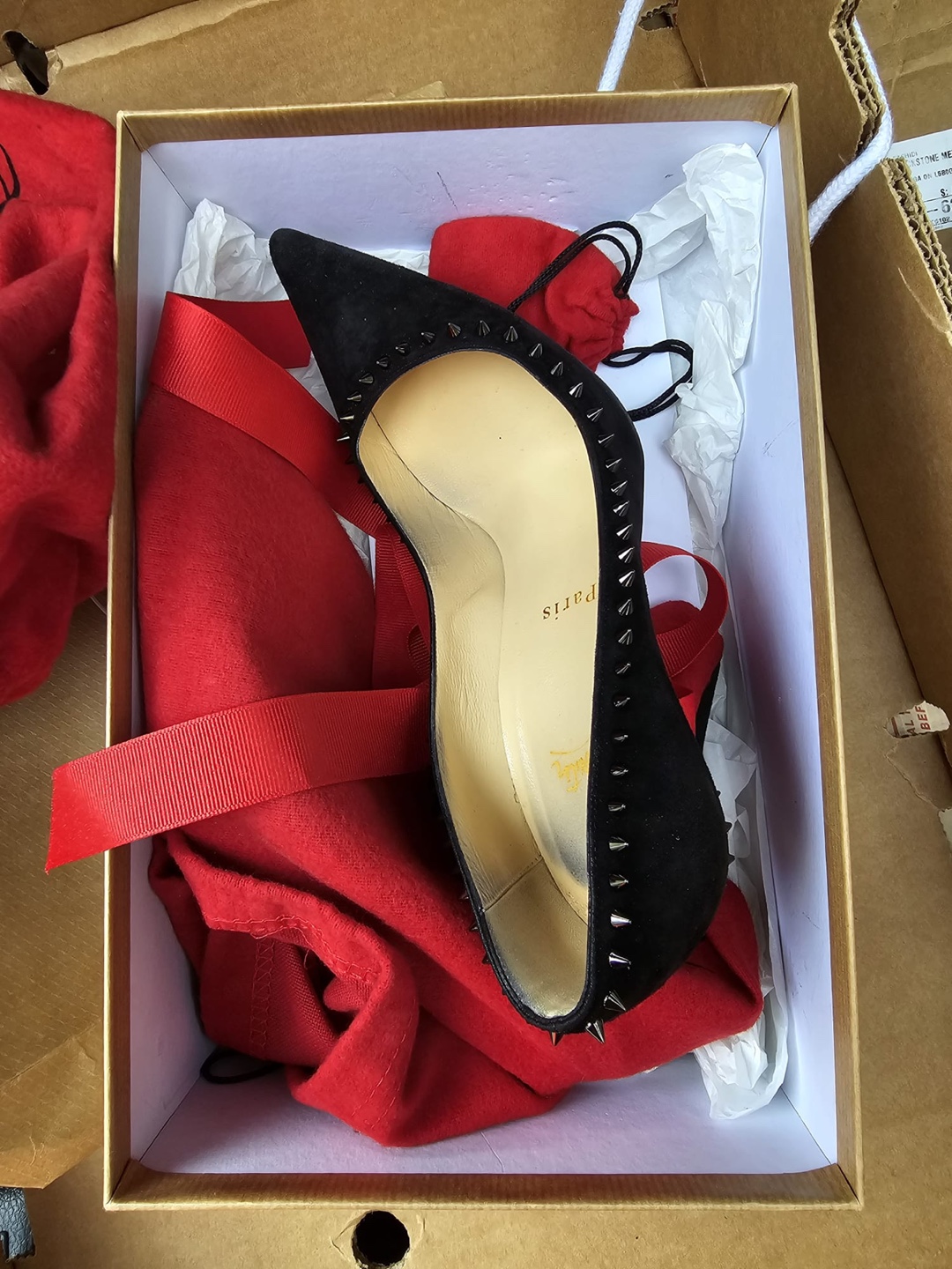 Christian Louboutin Anjalina 100 Heels - Size 36