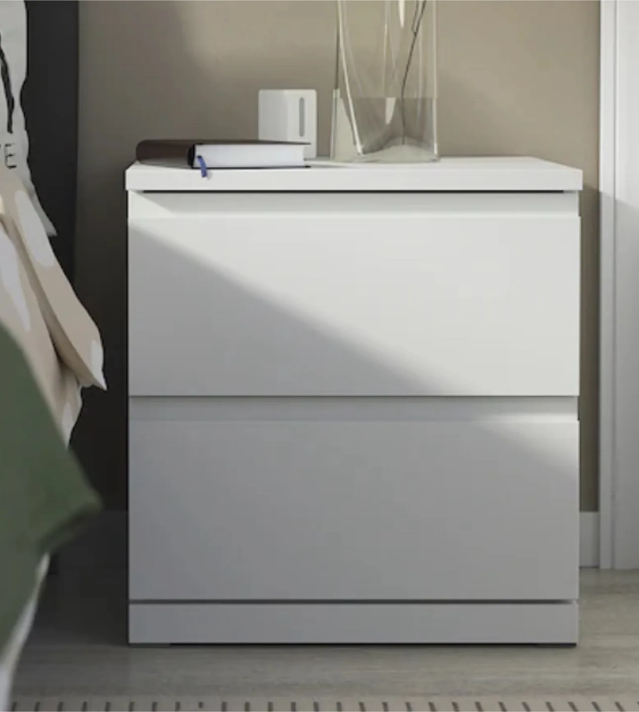 IKEA MALM White Bed Frame &  slantsTwin image indicator(7)