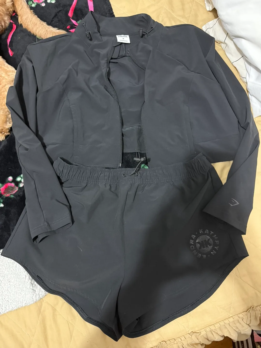 Gymshark Outfit - Jacket & Shorts - Size M