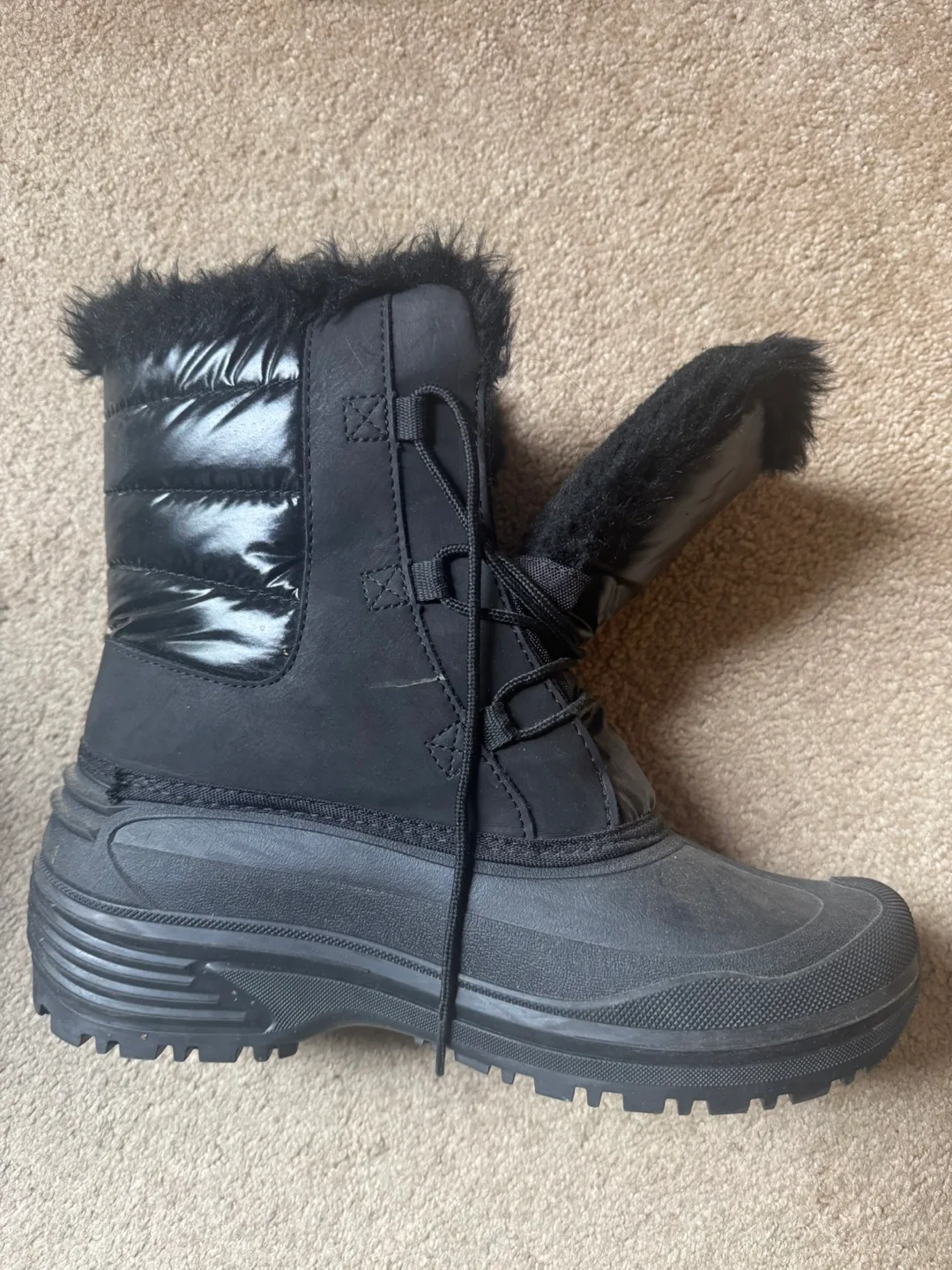 Weather Spirits Black Winter Boots - Size 10 image indicator(2)