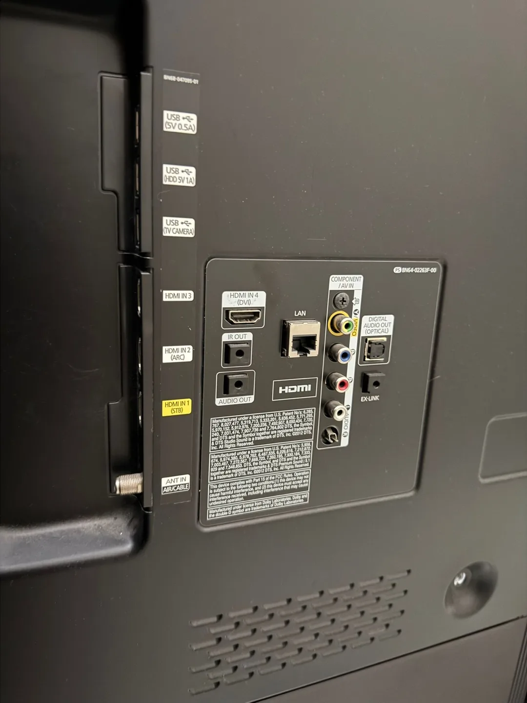 Samsung UN55F6350AF 55" LED TV image indicator(3)