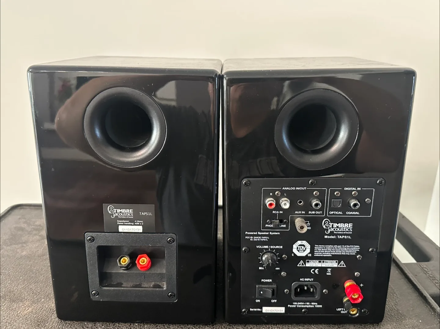 Timbre Acoustics powered speakers, remote, phono, Bluetooth. image indicator(2)
