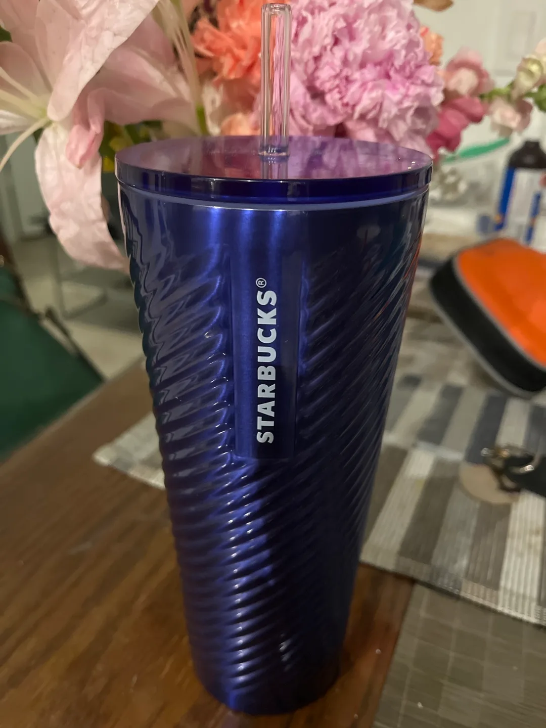 Starbucks Purple Tumbler with Straw - 24 oz thumbnail
