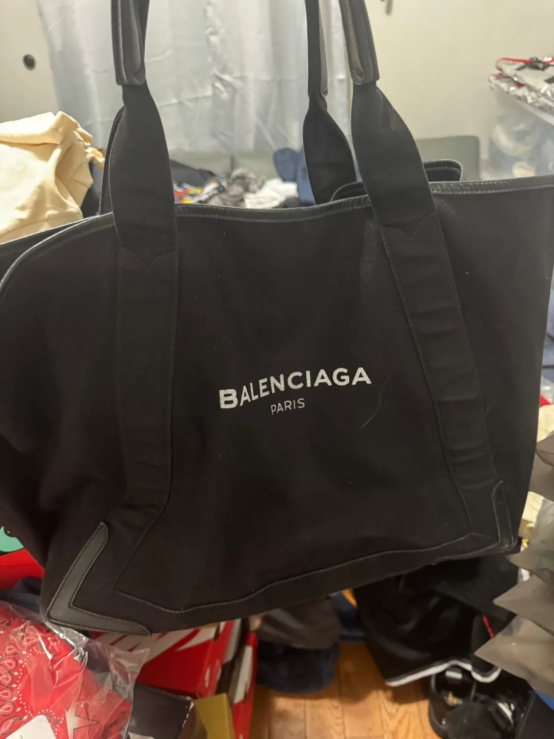 Balenciaga Paris Black Tote Bag thumbnail