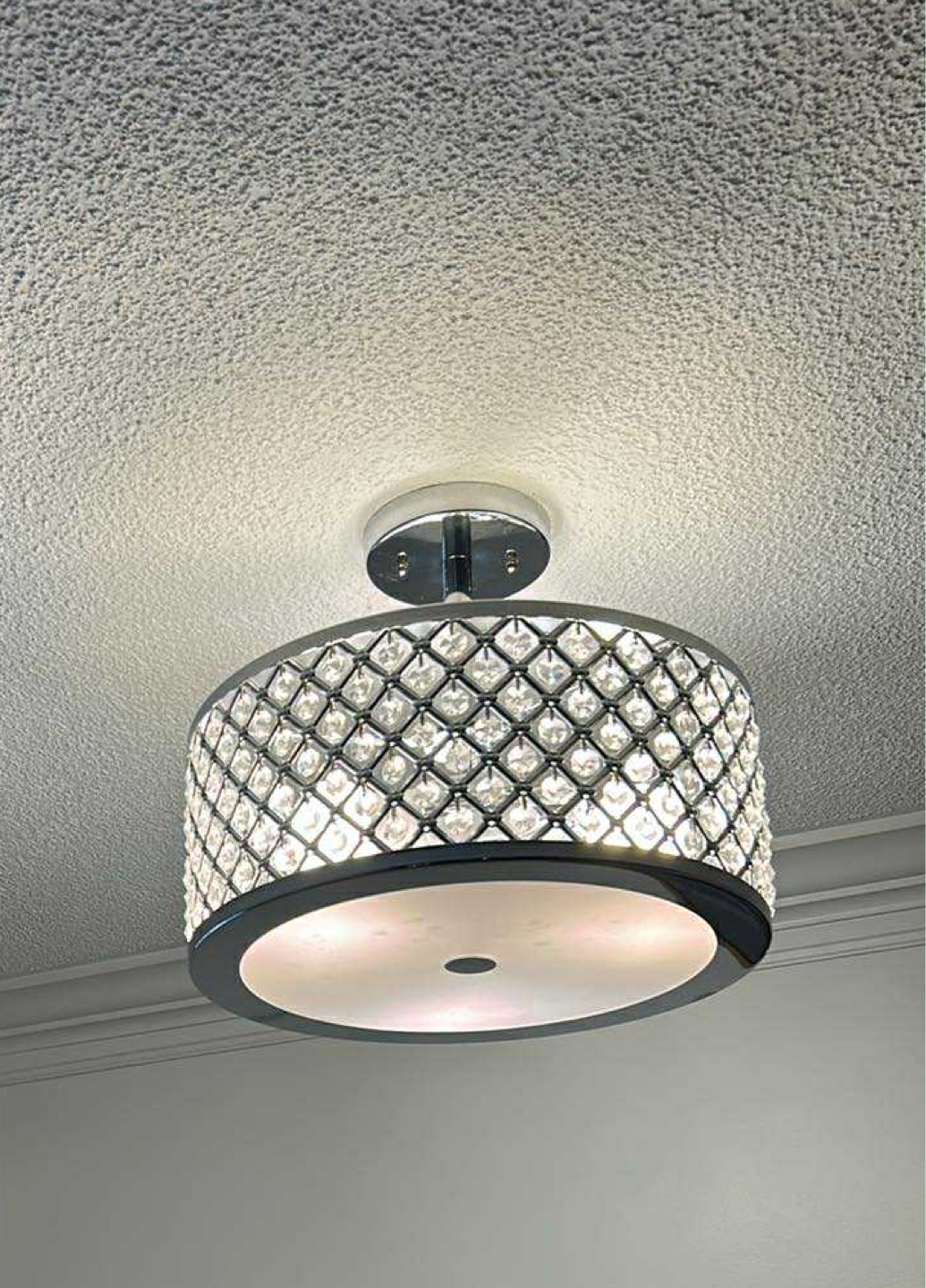 Crystal Flush Mount Ceiling Light