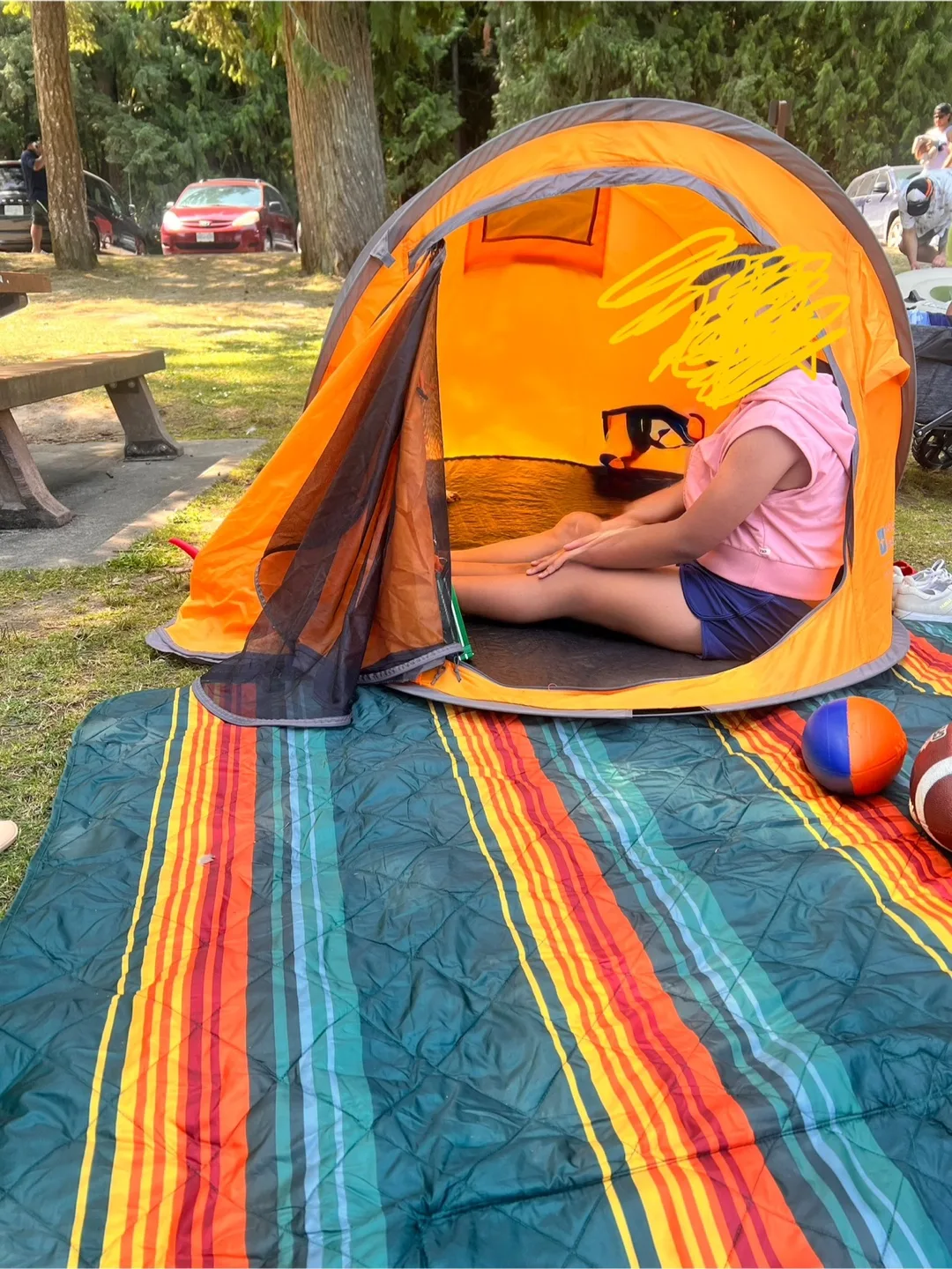 Mountain Warehouse Pop Up 2 Person Tent - Orange image indicator(5)