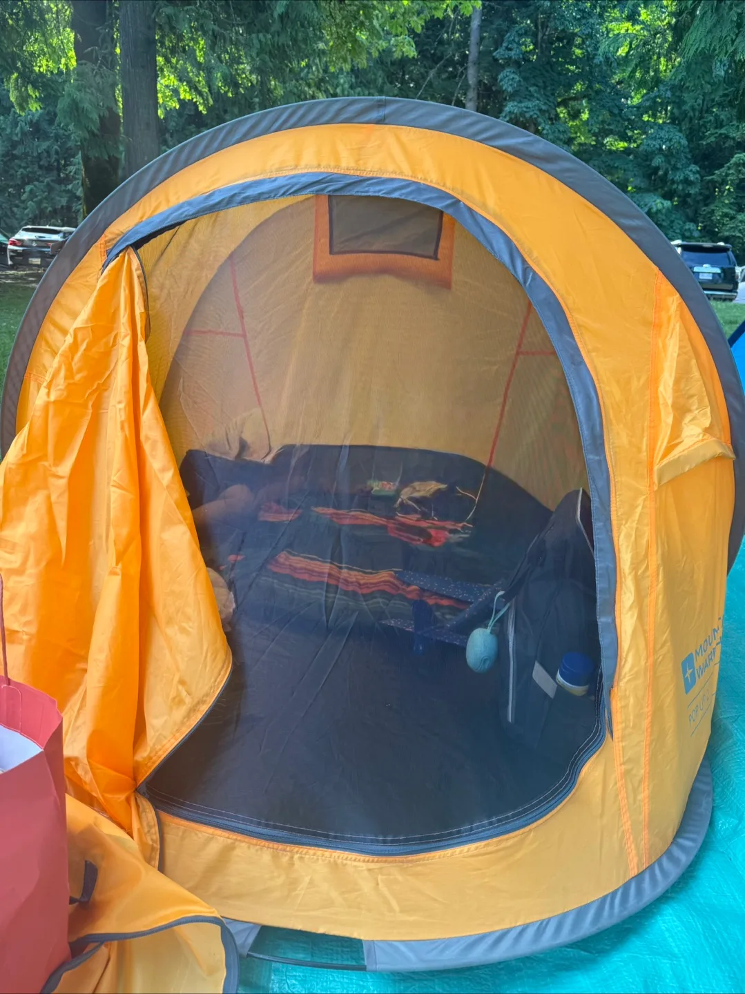 Mountain Warehouse Pop Up 2 Person Tent - Orange image indicator(3)