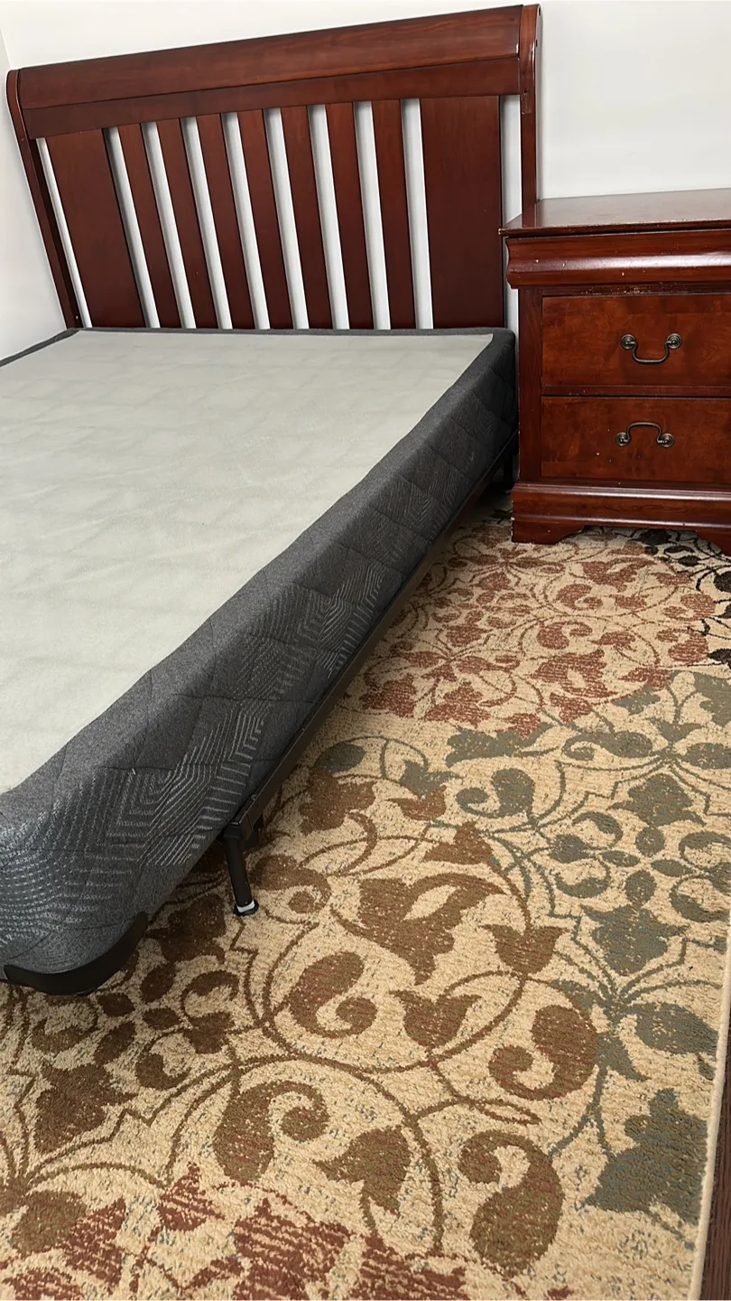 Double size Bed Frame with Headboard and Nightstand thumbnail