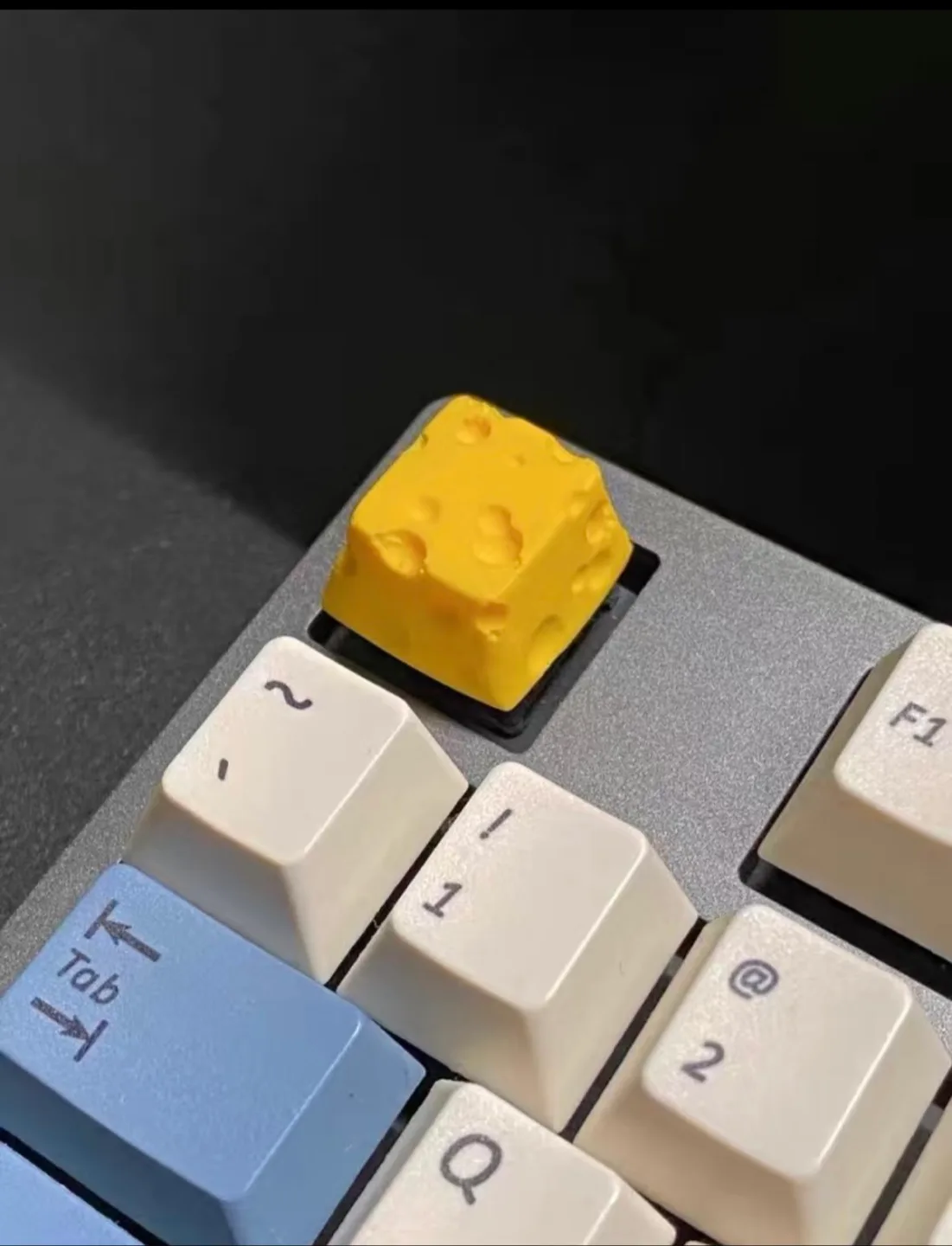 Yellow Cheese Cube Keycap thumbnail