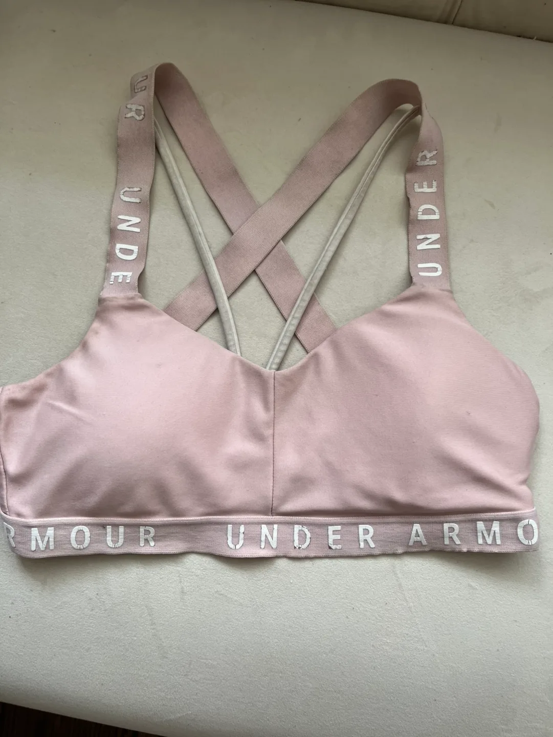Under Armour Sports Bra small- Light Pink image indicator(6)