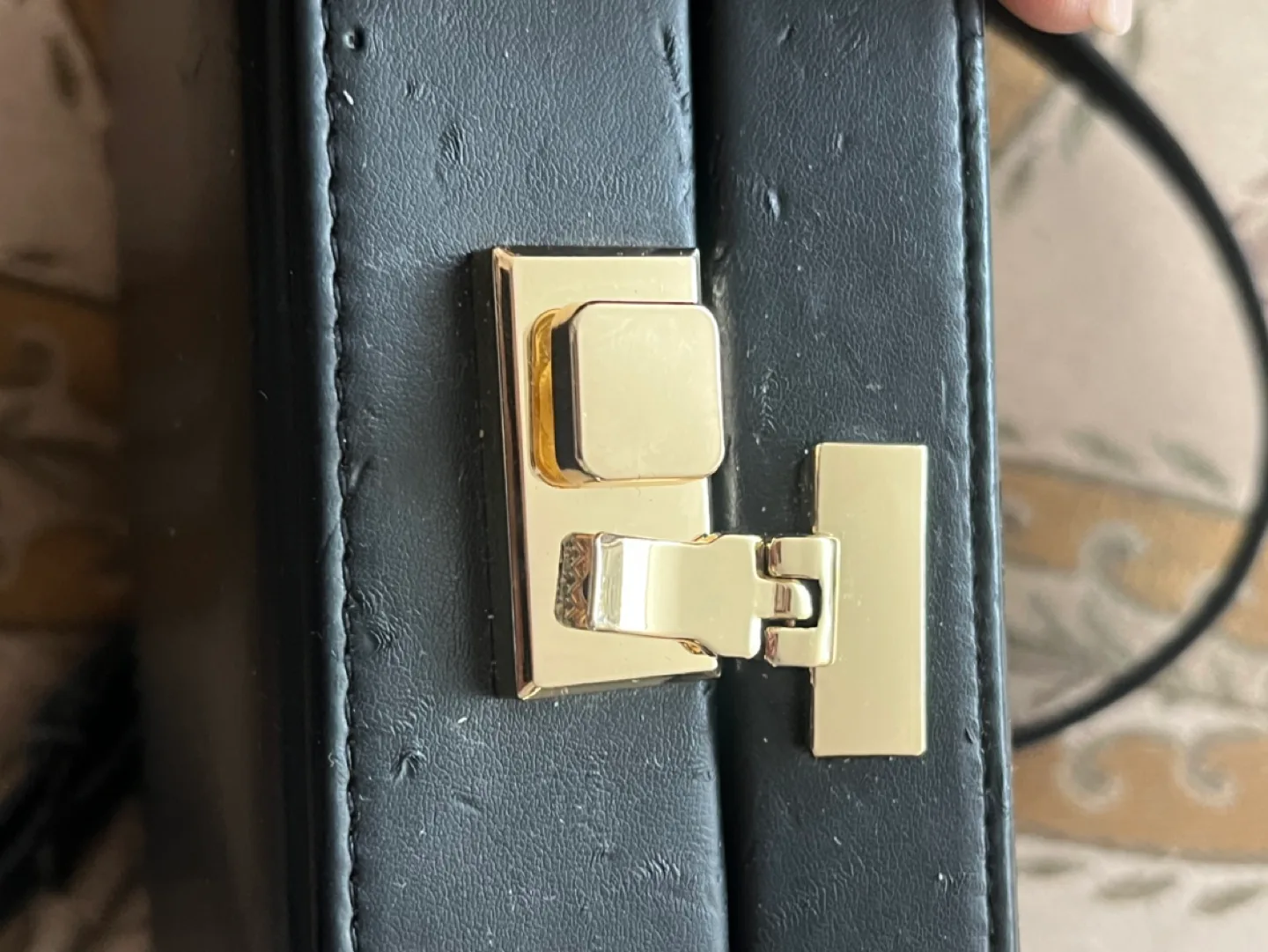 Street Level Brand Black Box Bag Mark Cross imitation image indicator(4)