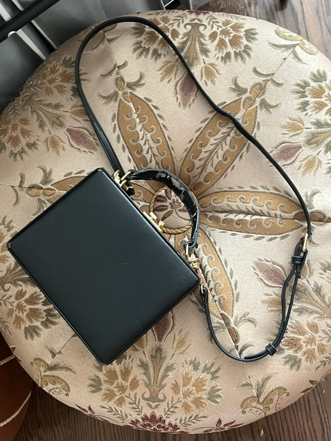 Street Level Brand Black Box Bag Mark Cross imitation image indicator(9)