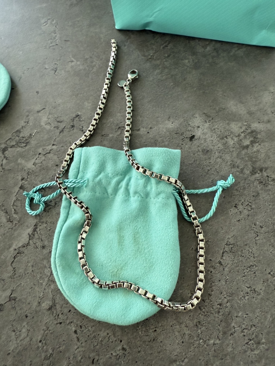 Tiffany & Co. Silver Venetian Link Chain Necklace