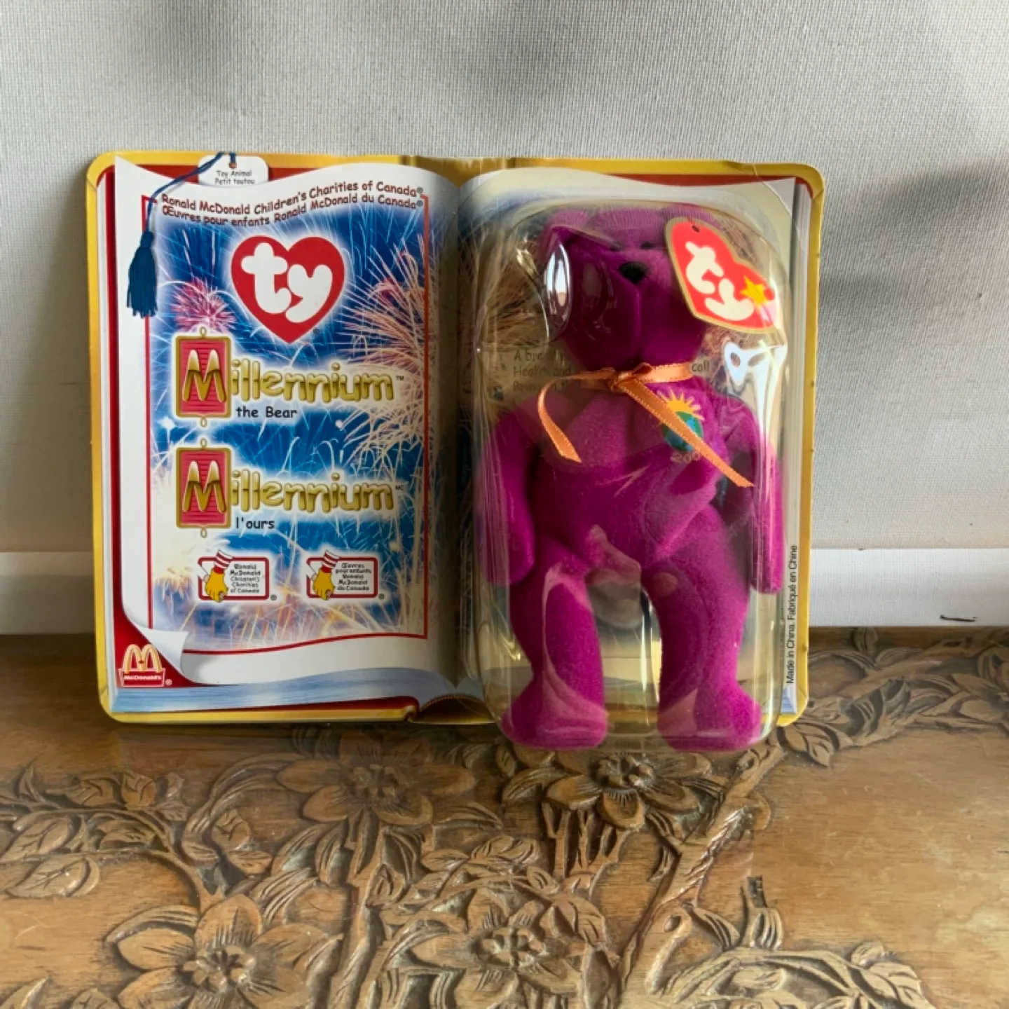 Ty Millennium the Bear Teenie Beanie Baby 2000 thumbnail
