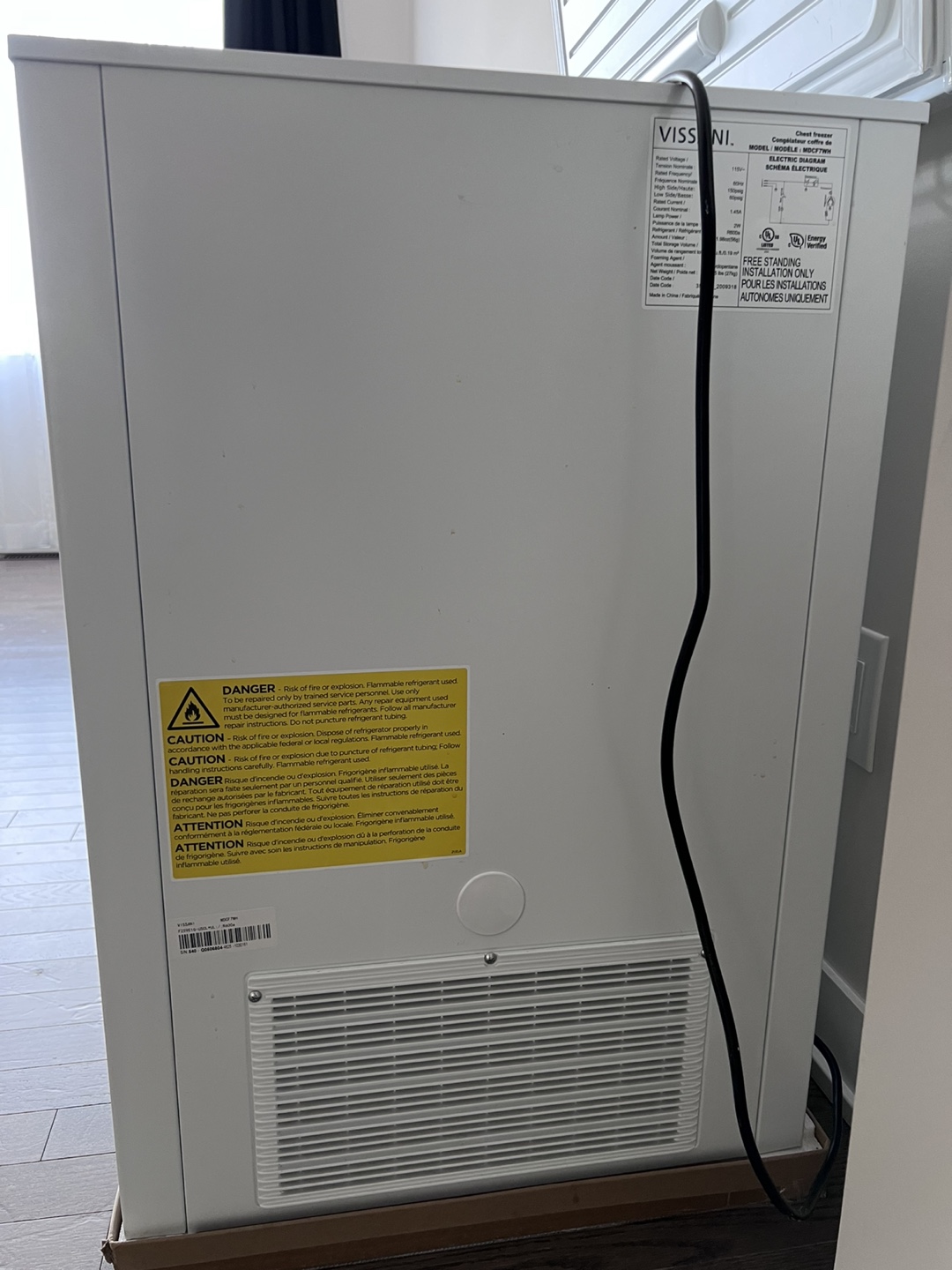Vissani Chest Freezer - White - photo 3