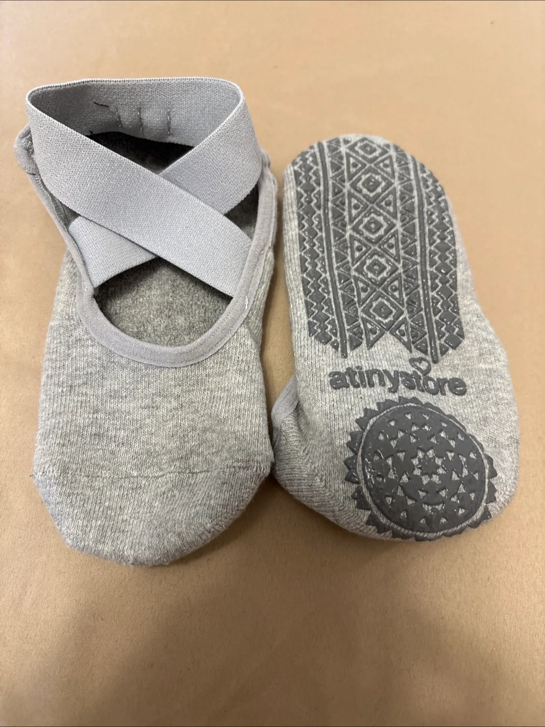 🇨🇦atinystore Barre Socks - Grey thumbnail