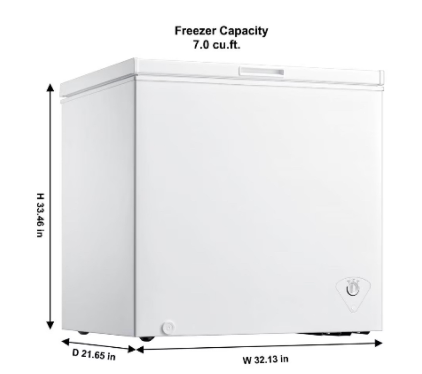Vissani Chest Freezer - White - photo 4