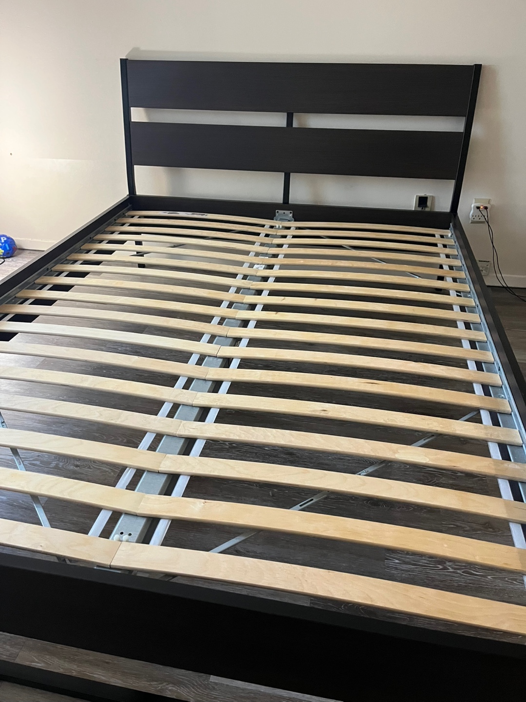 Queen Bed Frame - Dark Brown