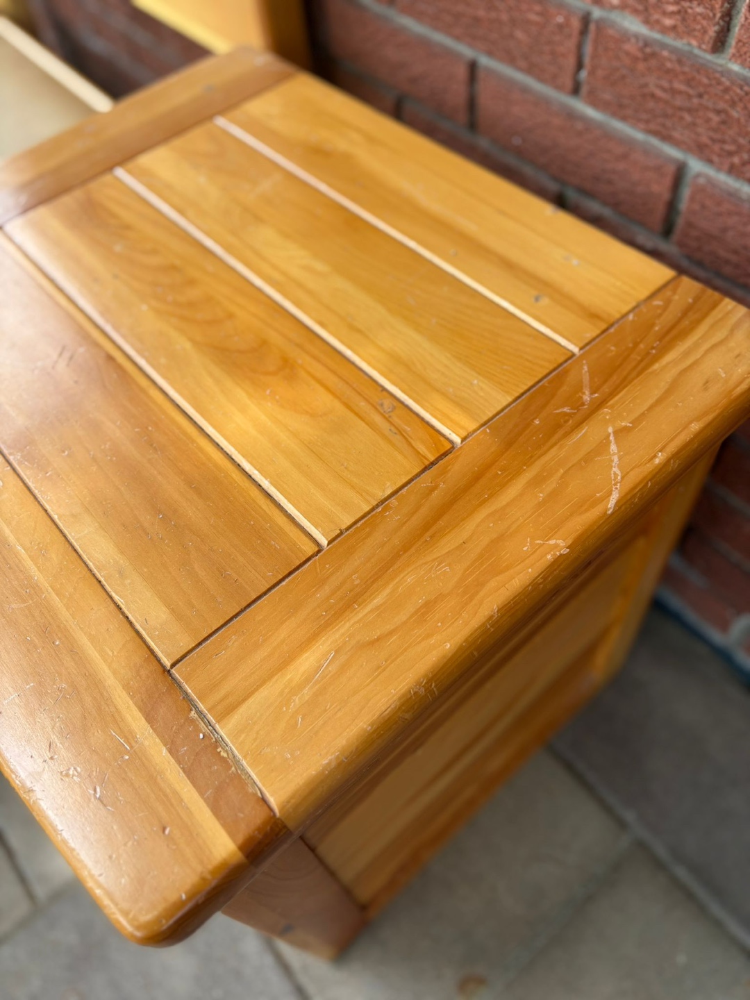Solid Wood Twin Bed and 1 Matching Night Table - photo 3