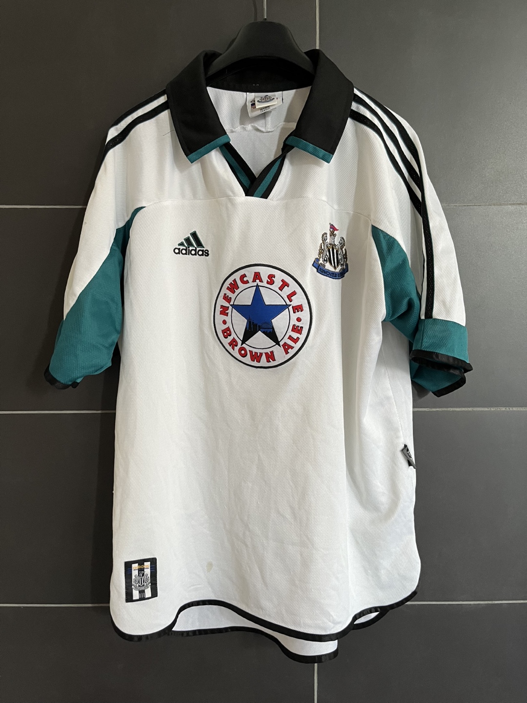 Vintage Adidas Newcastle United Brown Ale Jersey