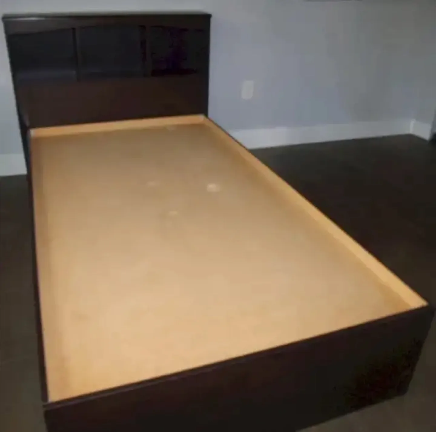Brown Twin Bed Frame with Storage thumbnail