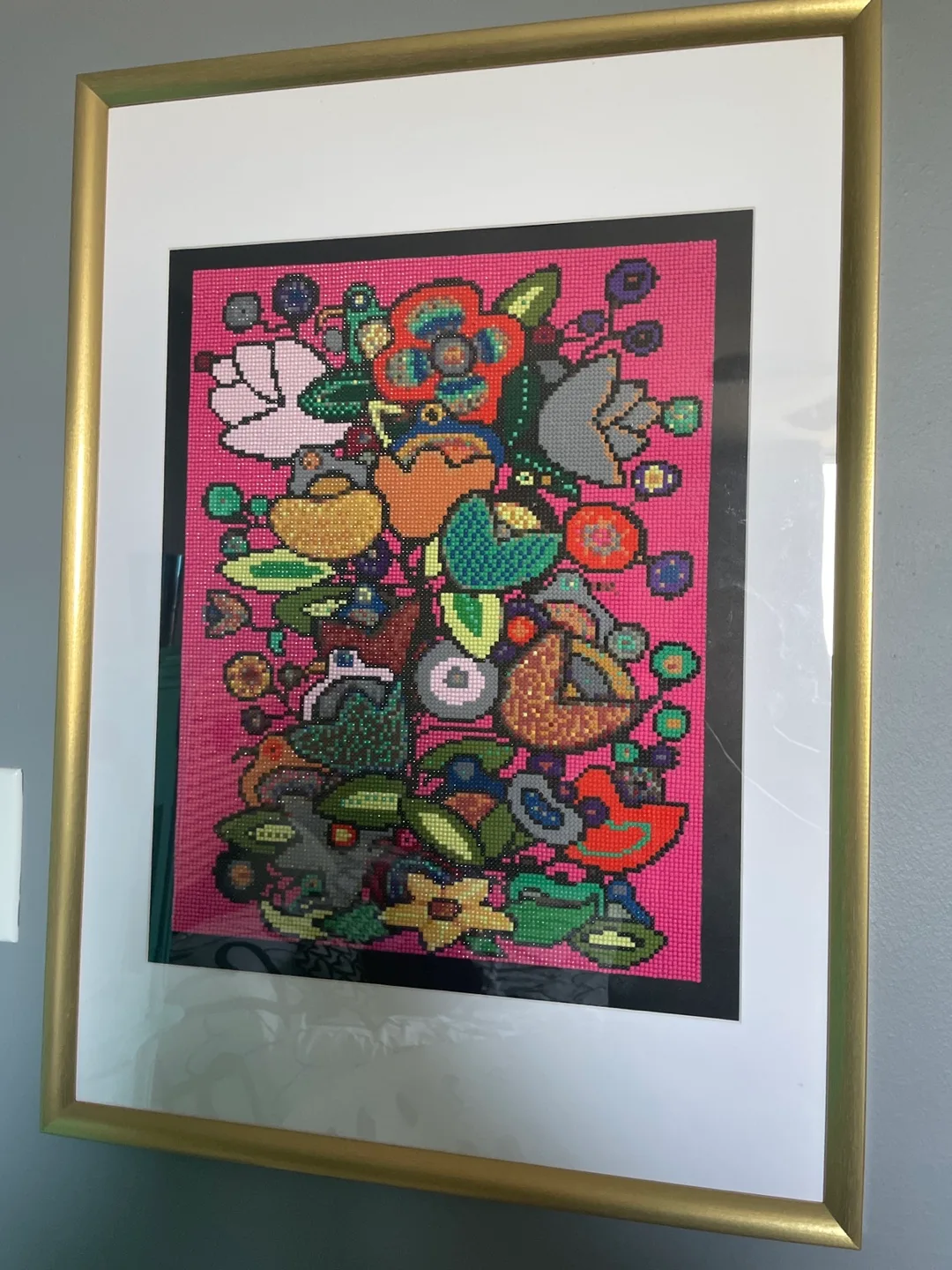 Framed Floral Diamond Art thumbnail