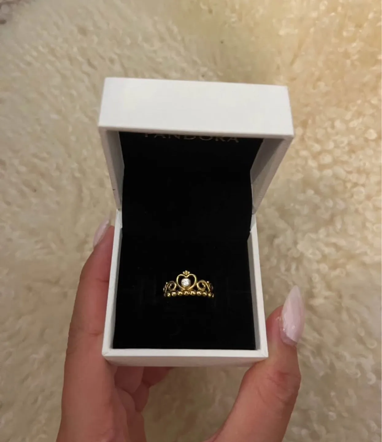 Pandora Gold Tiara Ring, size 4.5 thumbnail