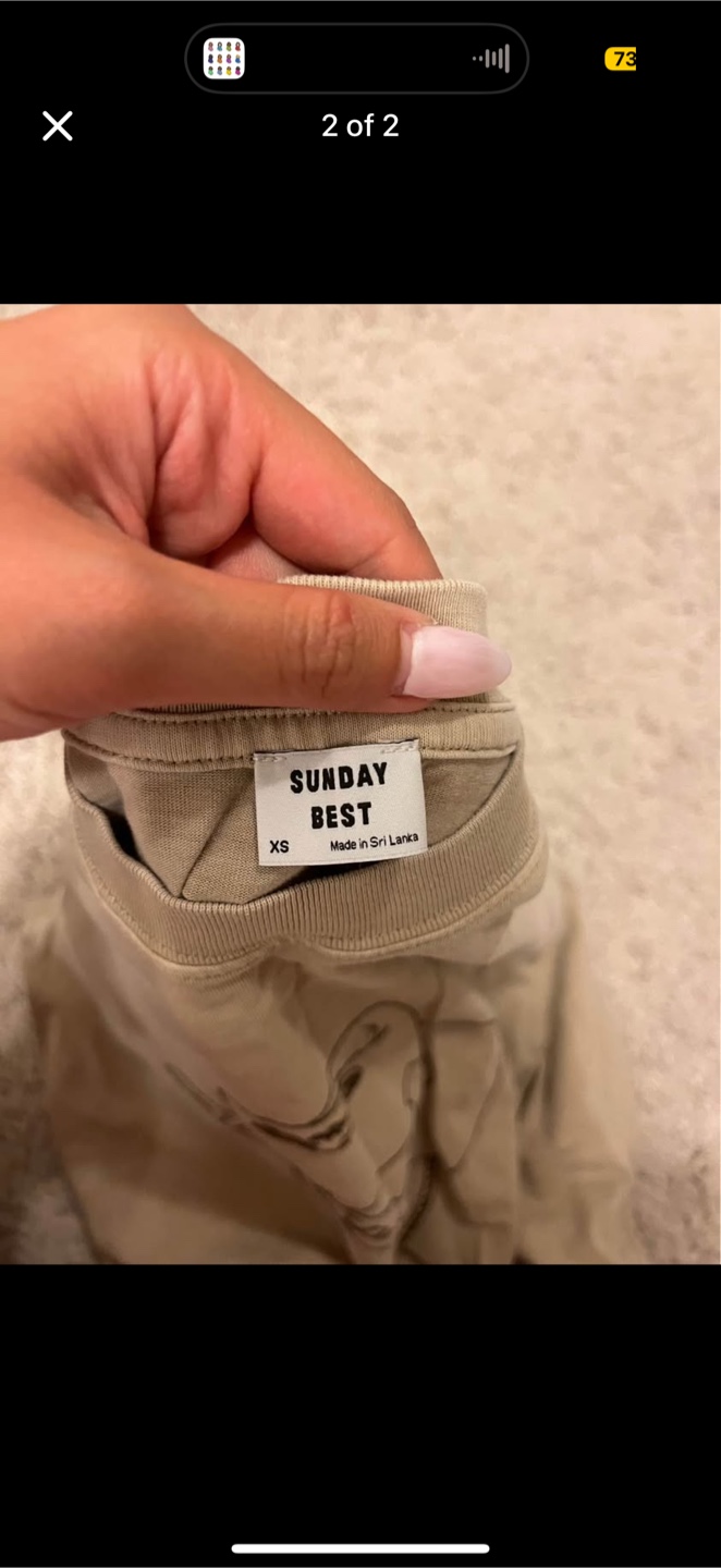 Aritzia Sunday Best Tee, Size XS - photo 2