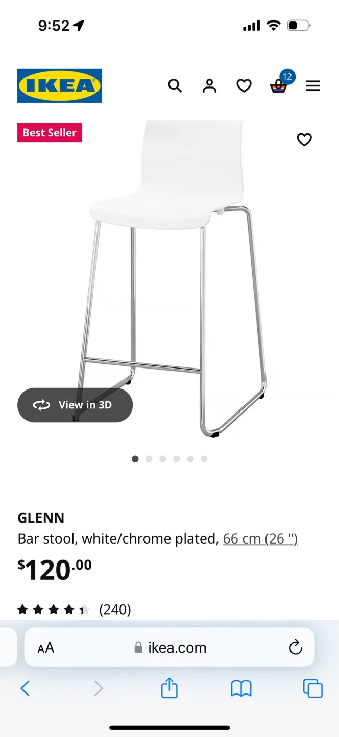 2 ikea Glenn stools image indicator(4)