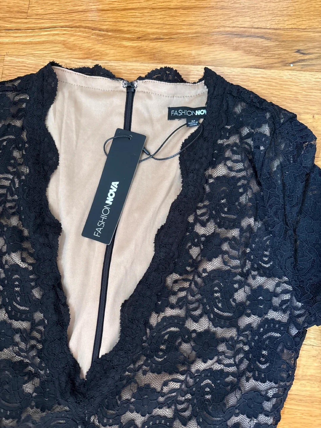 Fashion Nova Black Lace Jumpsuit image indicator(4)