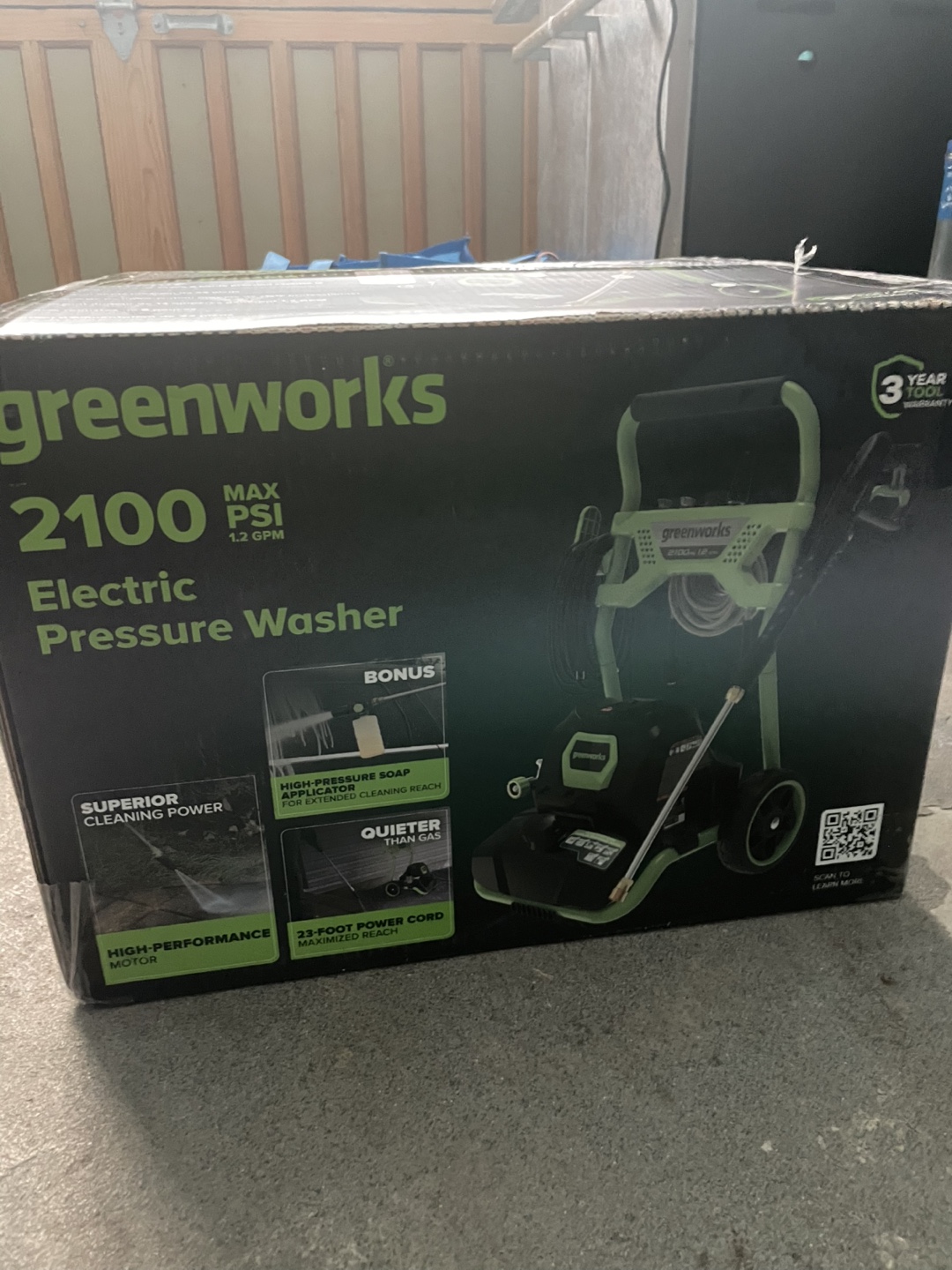 Greenworks 2100 PSI Electric Pressure Washer - NEW!
