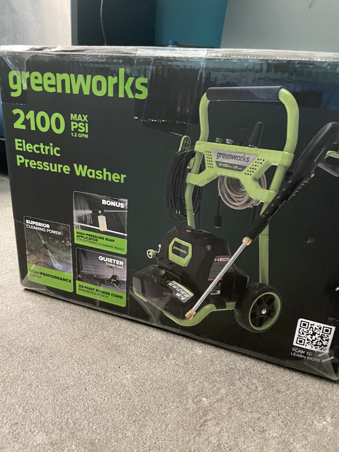 Greenworks 2100 PSI Electric Pressure Washer - NEW! - photo 4
