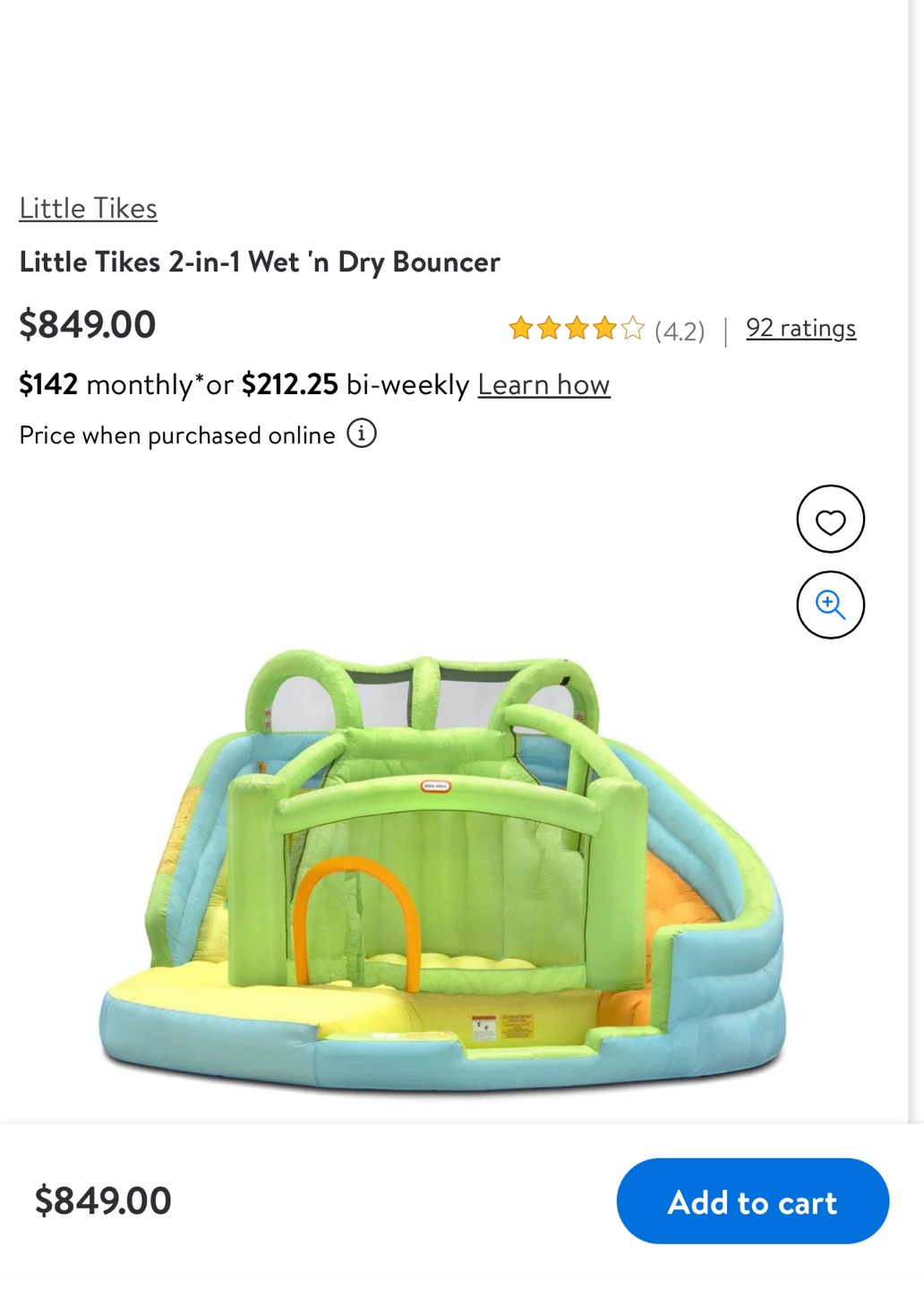 Little Tikes 2-in-1 Wet 'n Dry Bouncer - photo 3