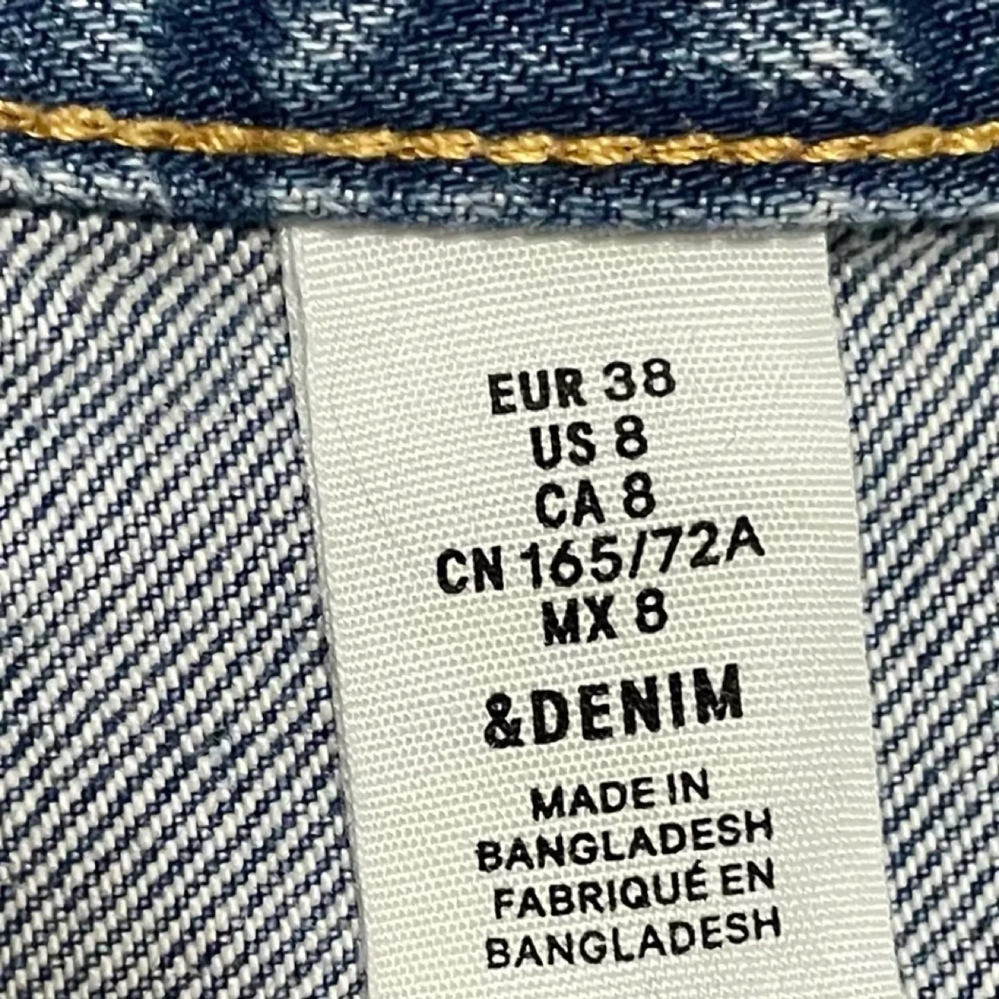 H&M Denim Mini Skirt with Raw Hem image indicator(5)