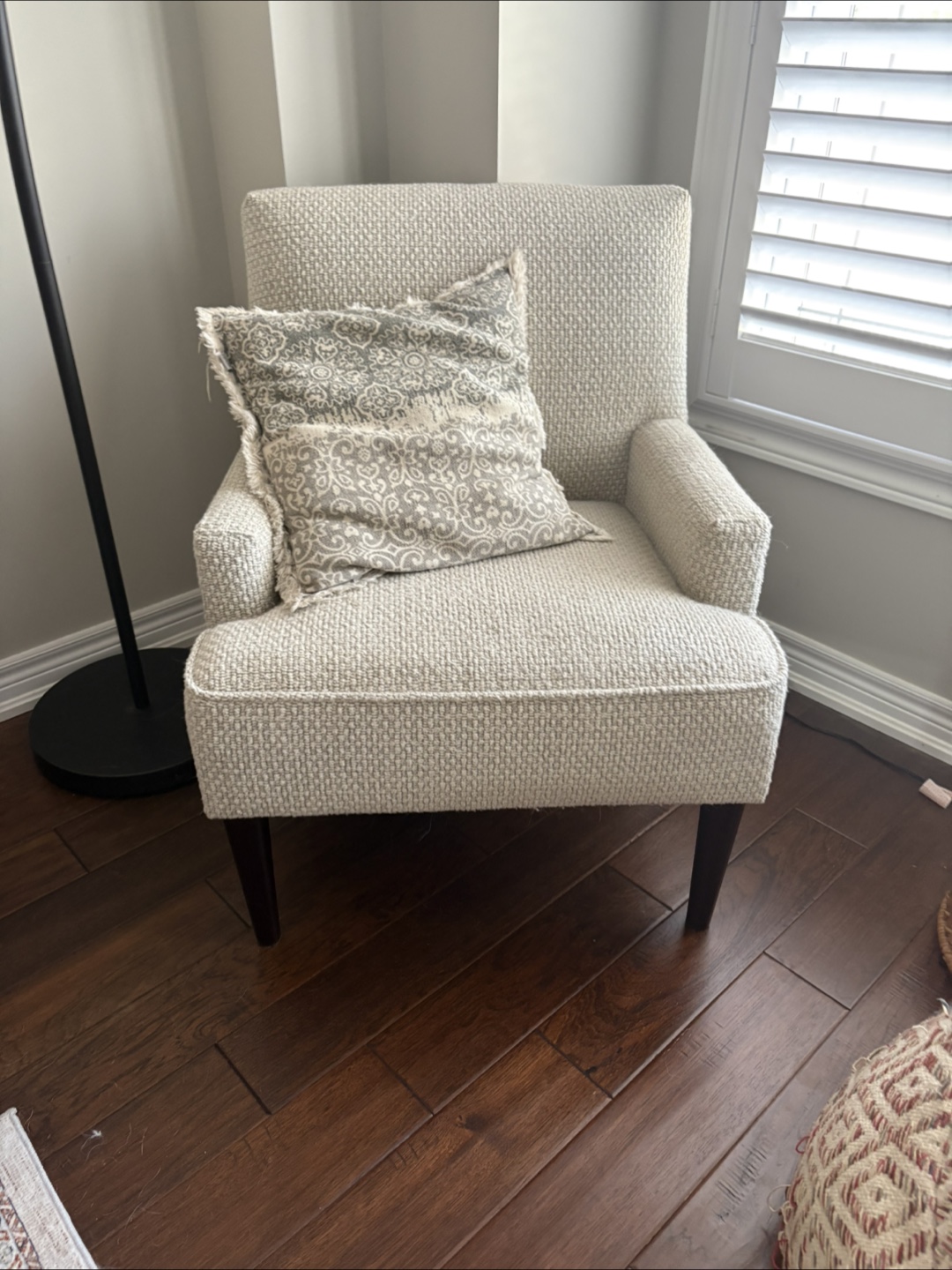 Upholstered Armchairs with Pillows