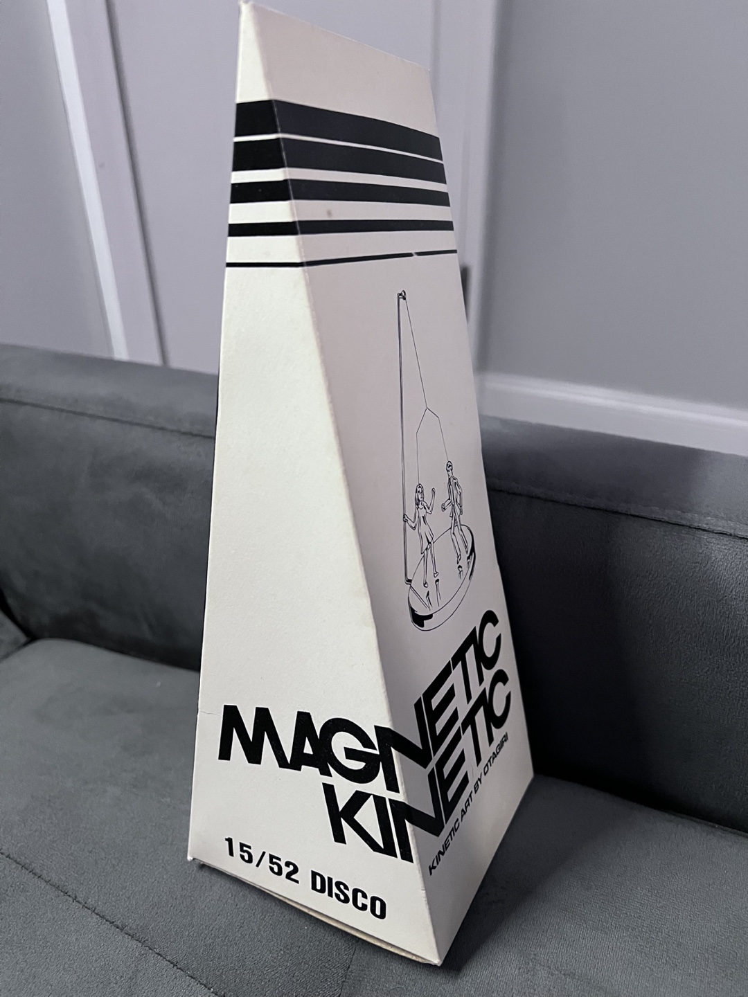 Disco Sculpture Magnetic Base Kinetic Art Otagiri 1979 Rare - photo 2