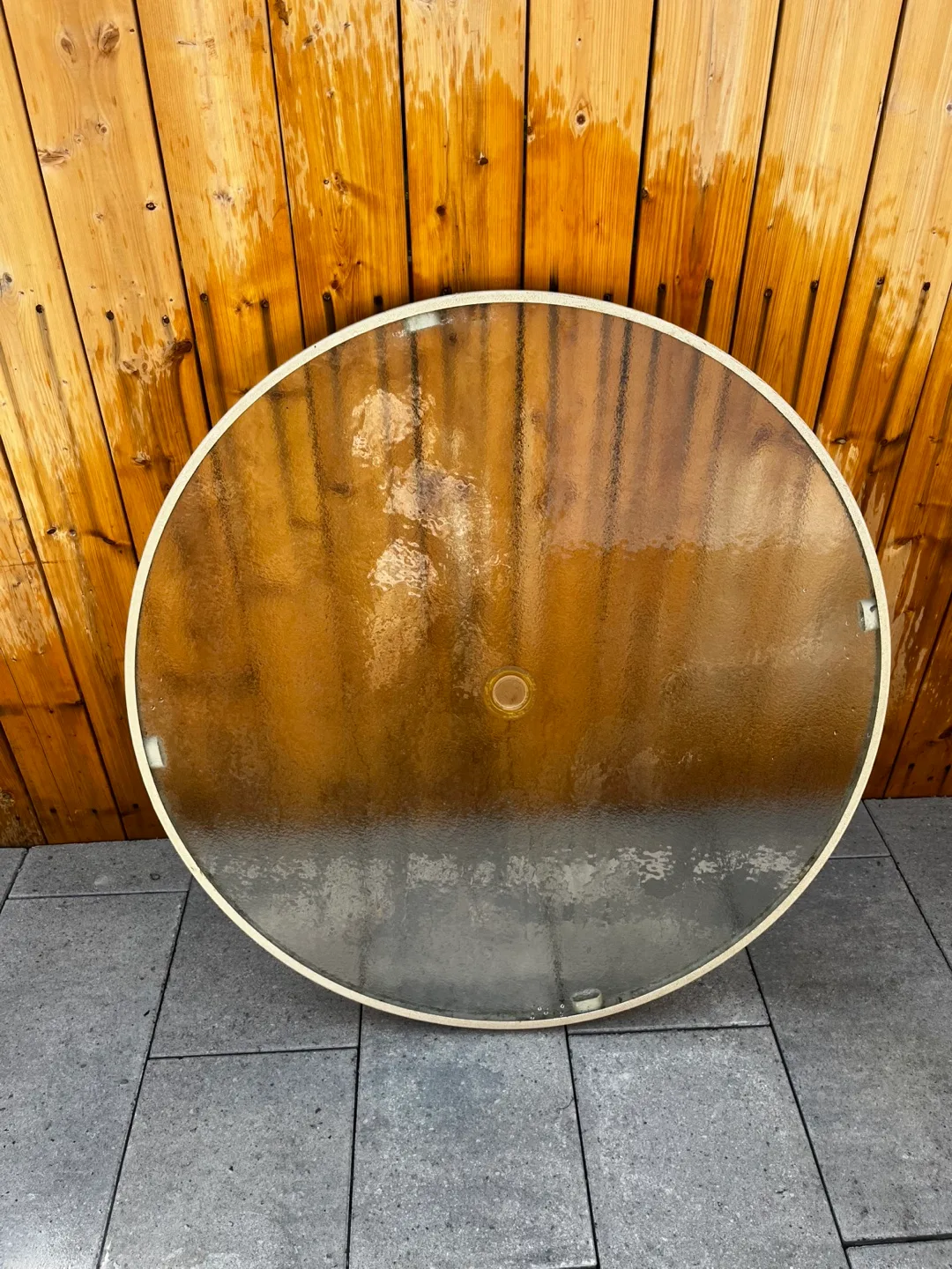 Round Glass Table Top - patio table top thumbnail
