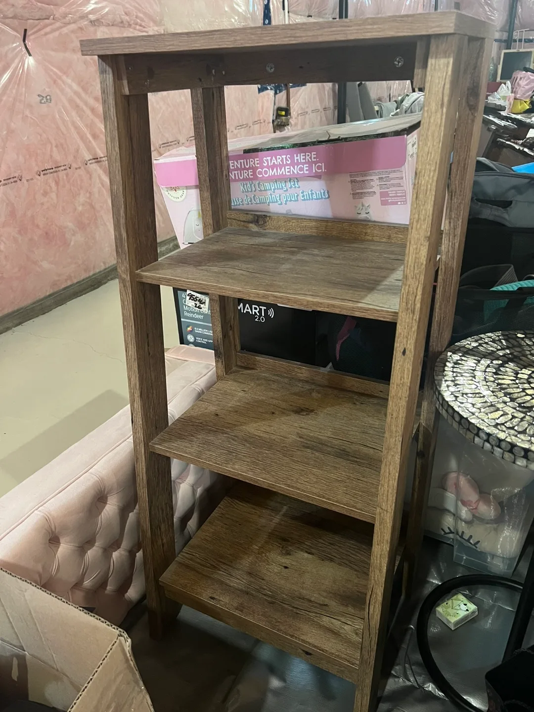 Wood Look Shelf - 4 Tier thumbnail