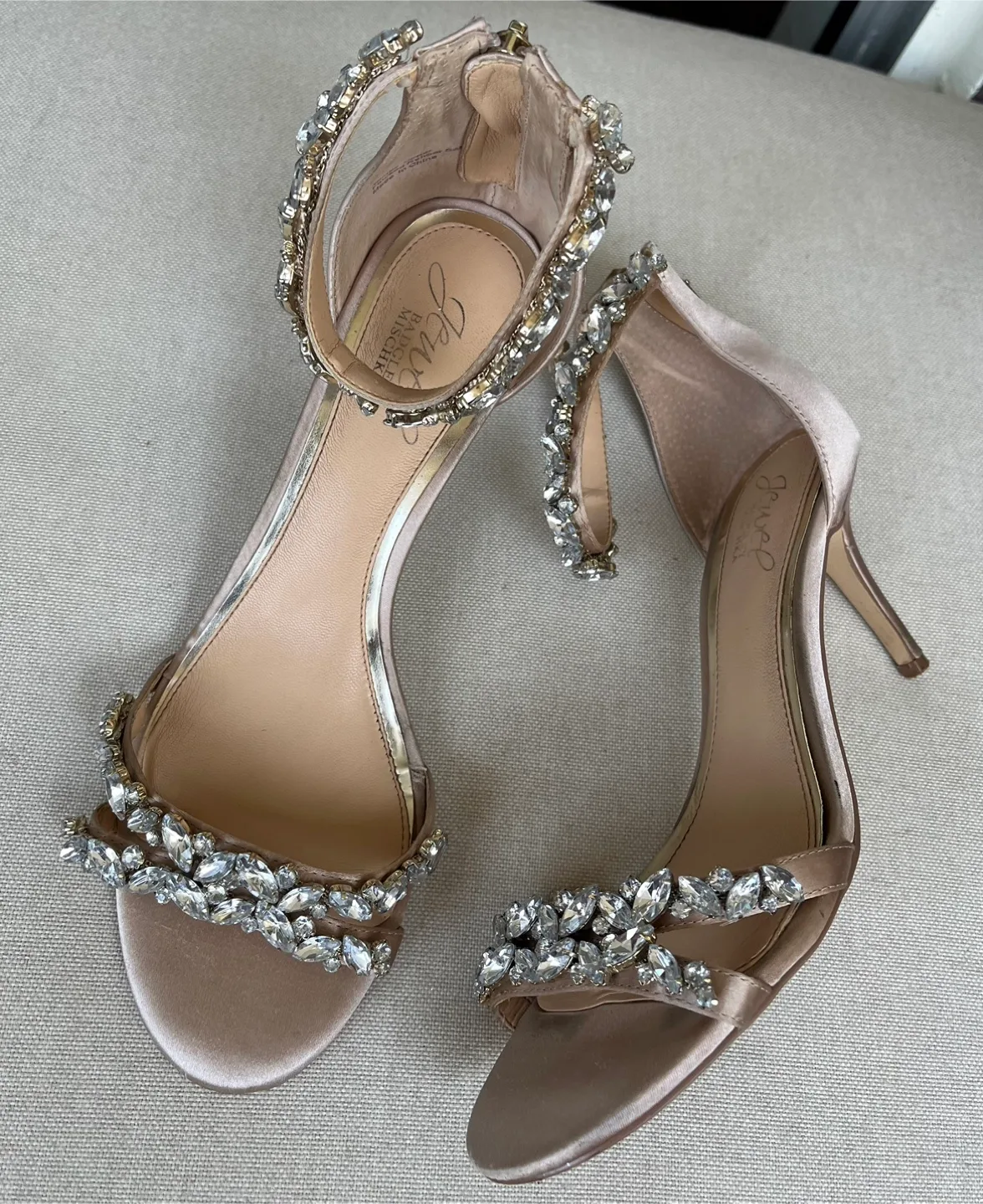 Jewel Badgley Mischka Heels Size 7.5 image indicator(4)