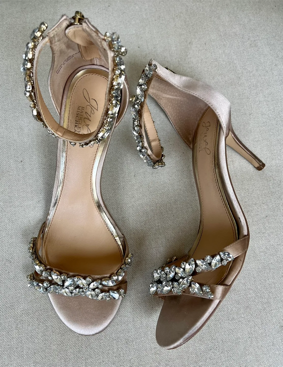 Jewel Badgley Mischka Heels Size 7.5 image indicator(7)