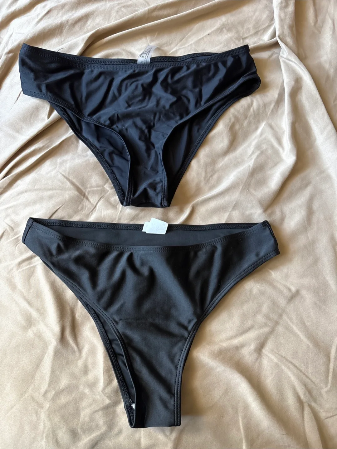 🇨🇦Two pairs of black bikini bottoms, size M thumbnail