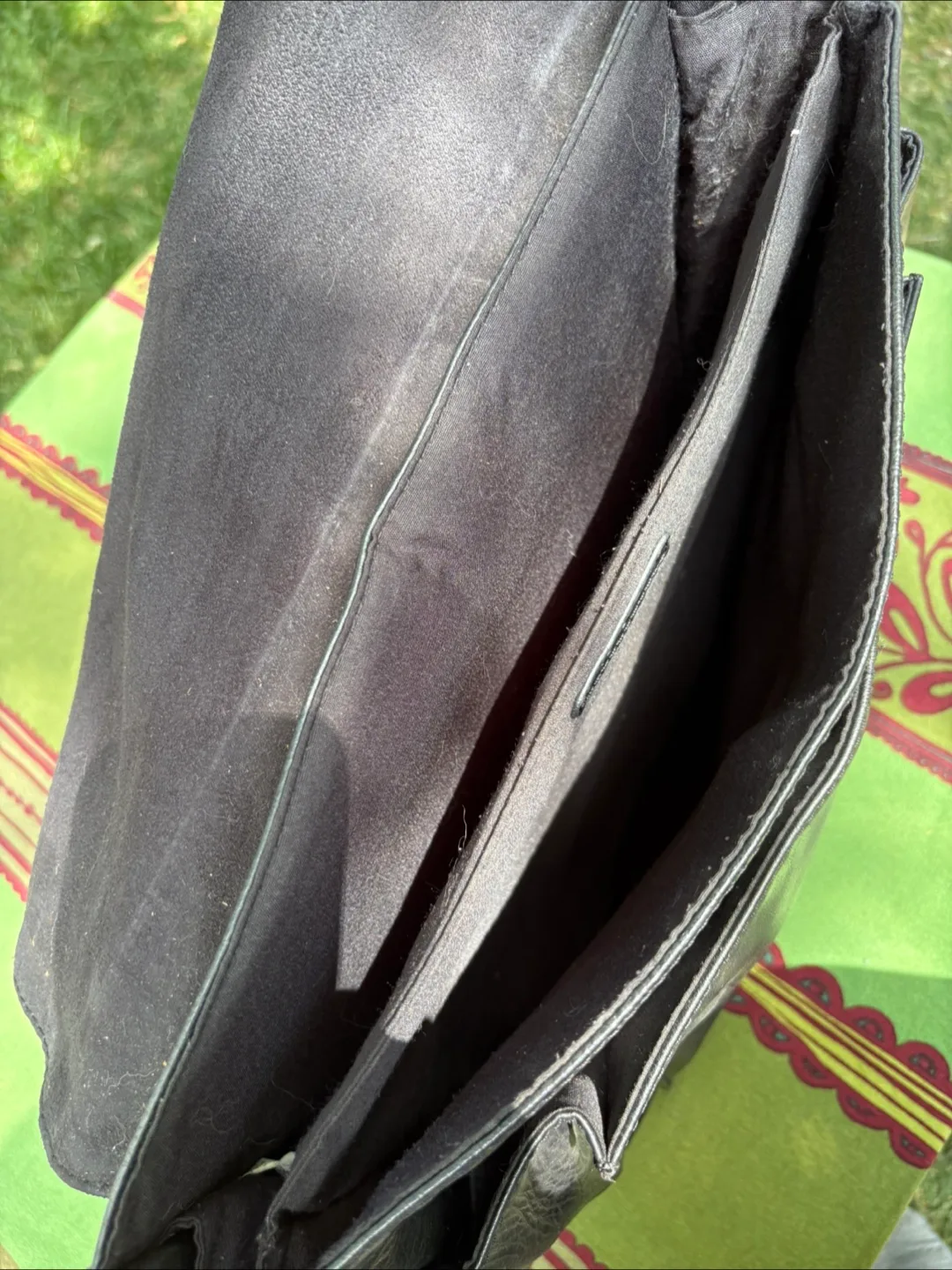 Aldo Black Leather Messenger Bag (laptop) image indicator(2)