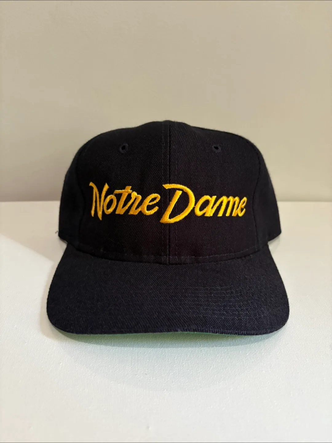 Vintage Notre Dame SS script snapback 90s jays bulls raptors thumbnail