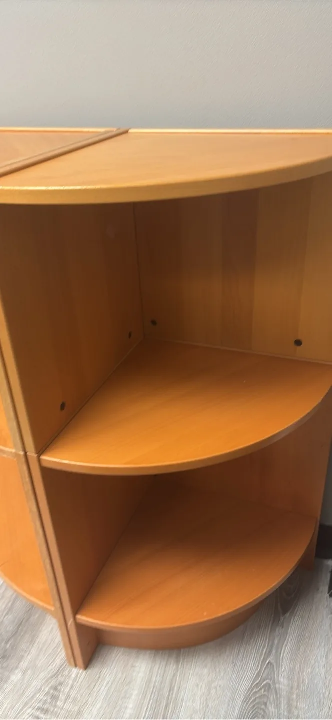 Wooden Corner Shelf Unit for best offer image indicator(2)