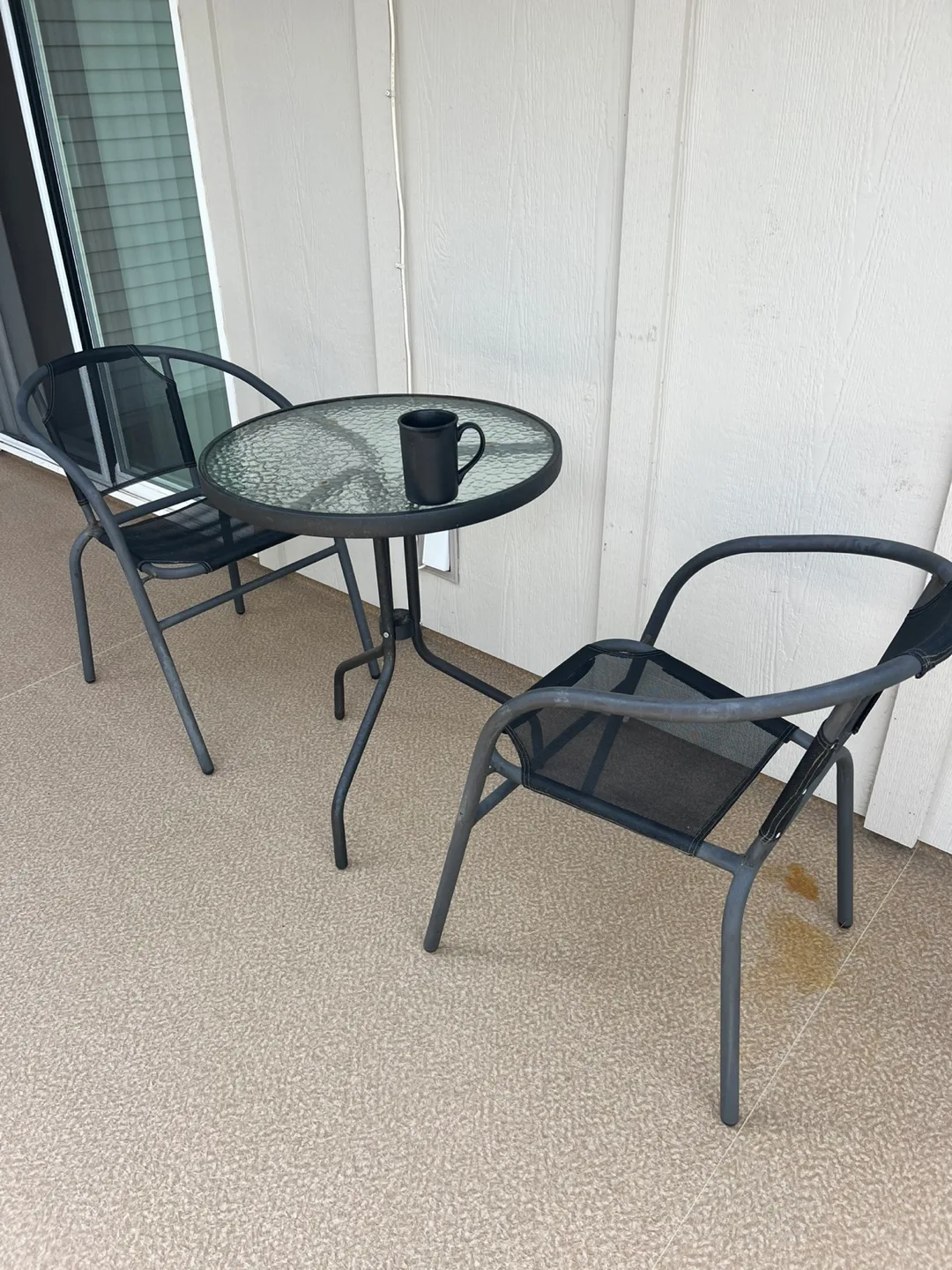 Patio Set - Glass Table & Two Chairs thumbnail