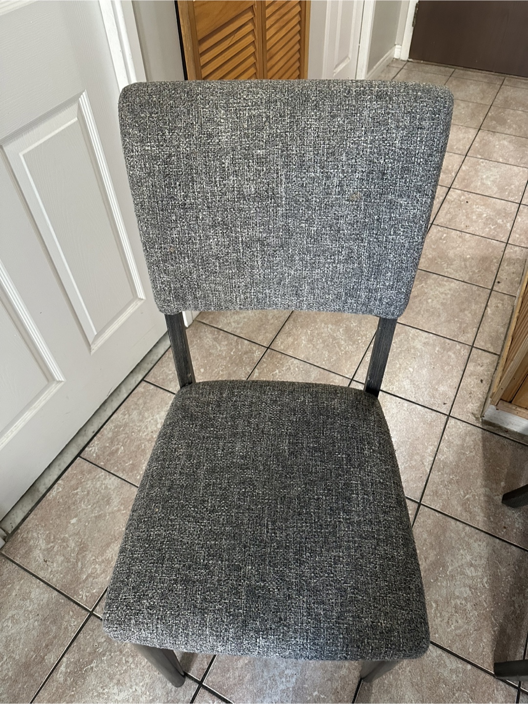 Upholstered 5 Dining Chairs - Grey